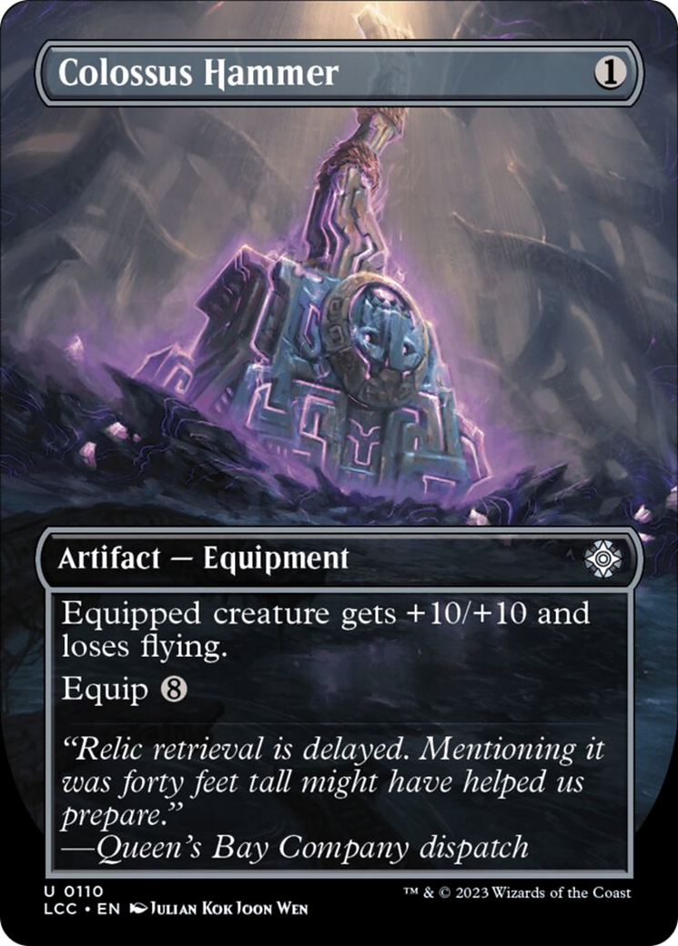 Colossus Hammer (Borderless) [The Lost Caverns of Ixalan Commander] | Deep Dive Games St. Marys