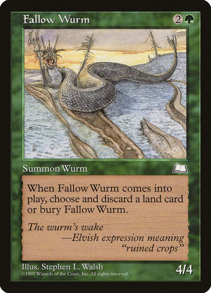 Fallow Wurm [Weatherlight] | Deep Dive Games St. Marys
