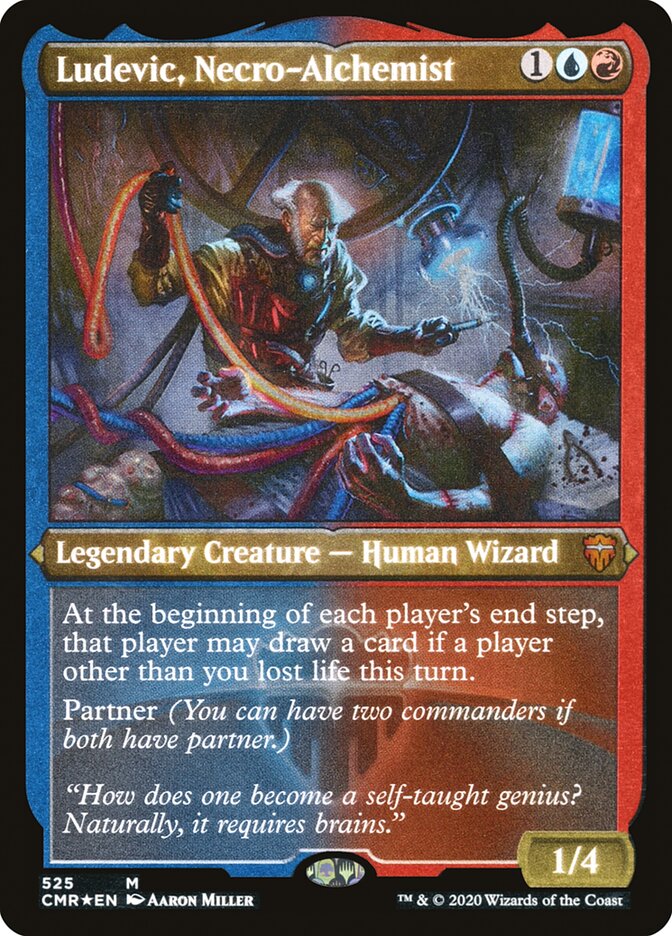 Ludevic, Necro-Alchemist (Etched) [Commander Legends] | Deep Dive Games St. Marys
