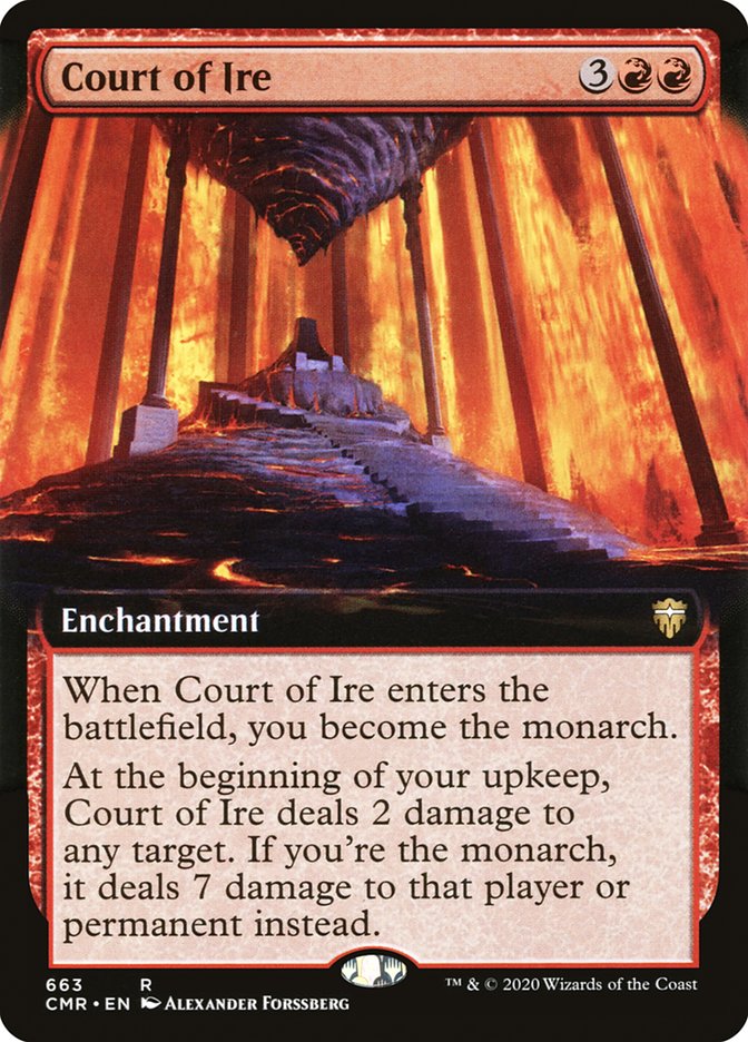 Court of Ire (Extended Art) [Commander Legends] | Deep Dive Games St. Marys