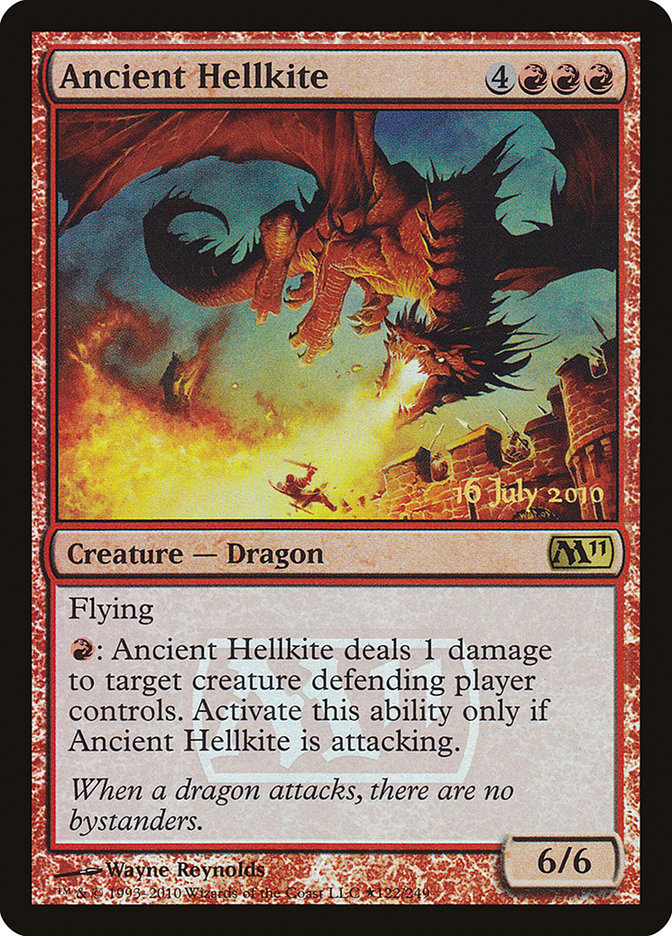 Ancient Hellkite [Magic 2011 Prerelease Promos] | Deep Dive Games St. Marys