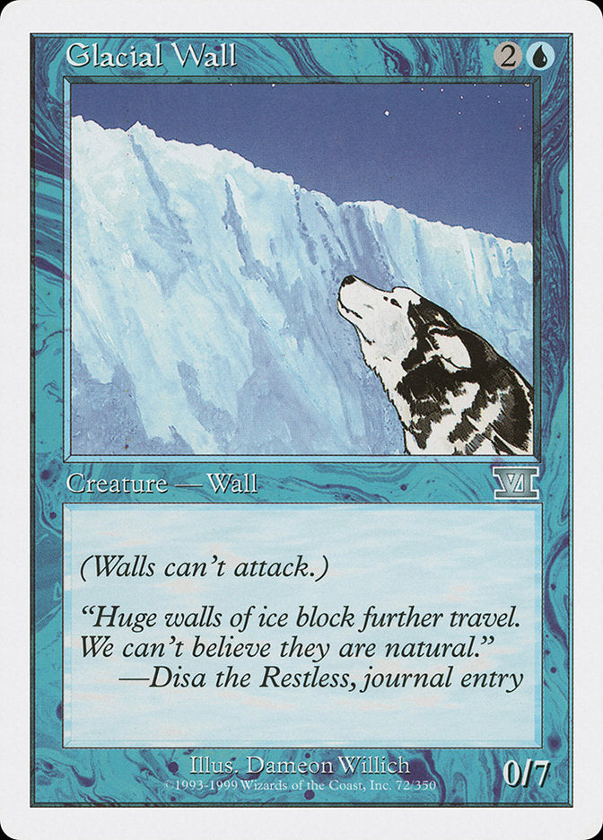 Glacial Wall [Classic Sixth Edition] | Deep Dive Games St. Marys