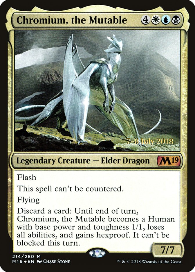 Chromium, the Mutable [Core Set 2019 Prerelease Promos] | Deep Dive Games St. Marys