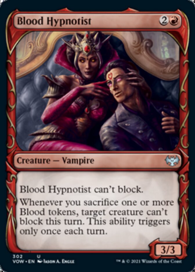 Blood Hypnotist (Showcase Fang Frame) [Innistrad: Crimson Vow] | Deep Dive Games St. Marys