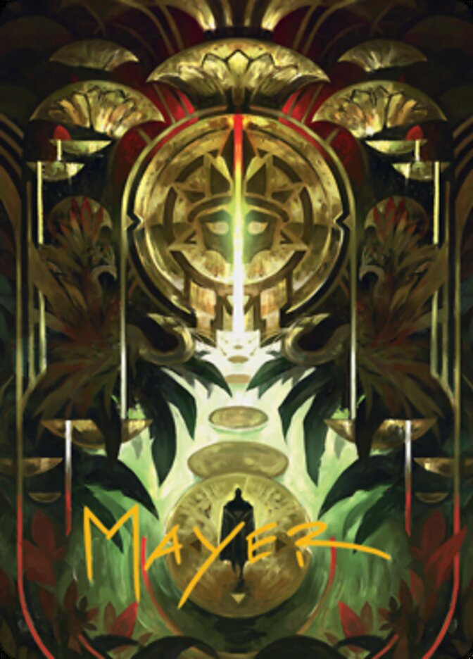 Jetmir's Garden 1 Art Card (Gold-Stamped Signature) [Streets of New Capenna Art Series] | Deep Dive Games St. Marys