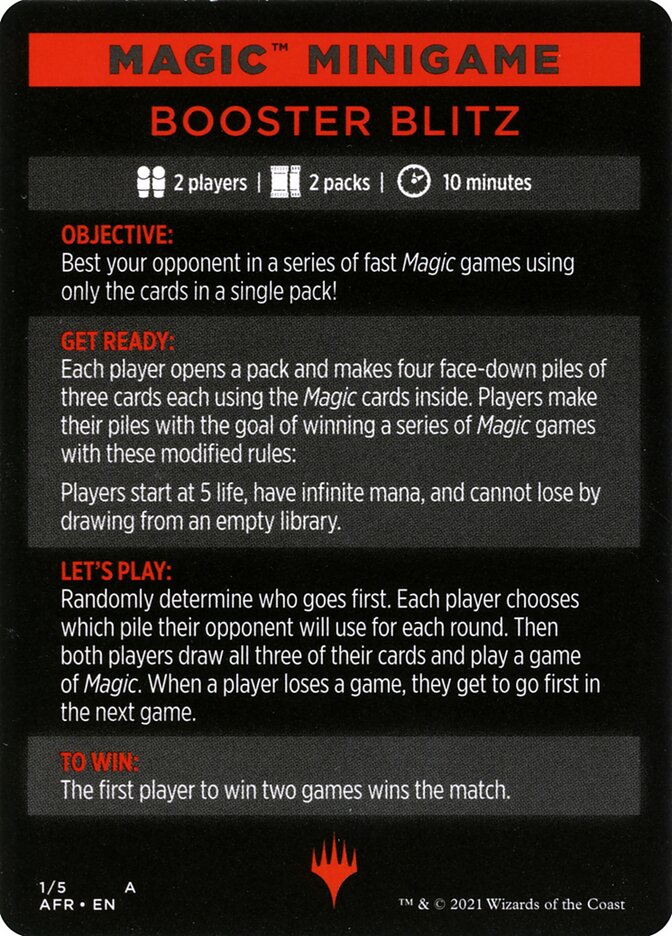Booster Blitz (Magic Minigame) [Streets of New Capenna Minigame] | Deep Dive Games St. Marys