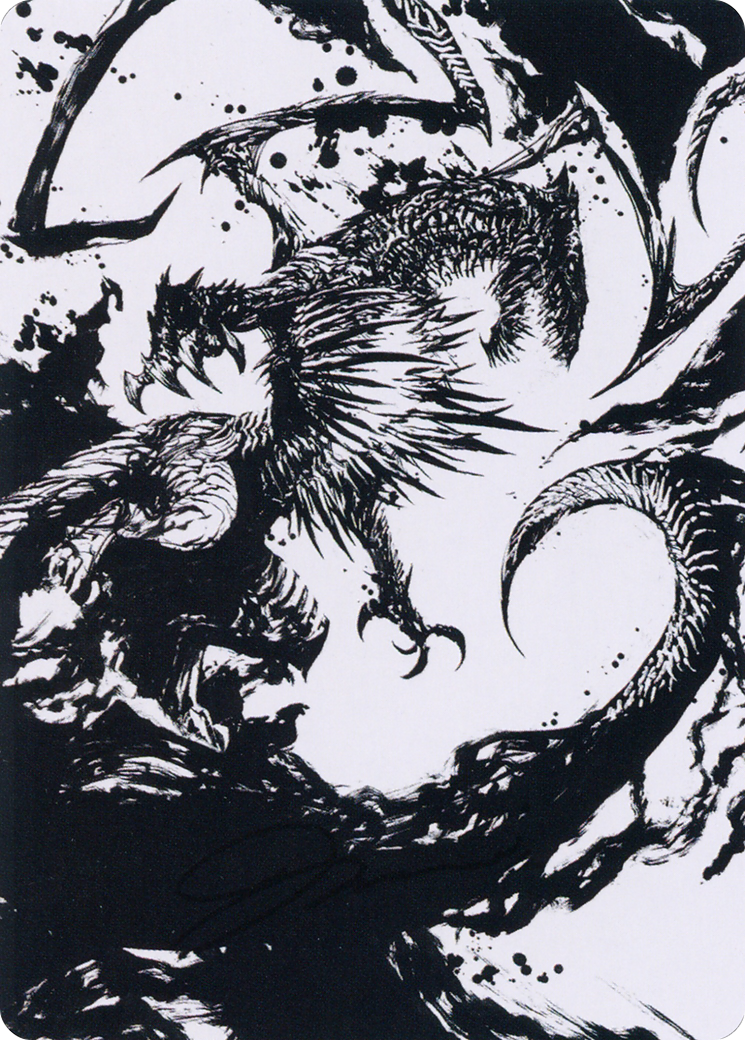 Skithiryx, the Blight Dragon Art Card [March of the Machine Art Series] | Deep Dive Games St. Marys