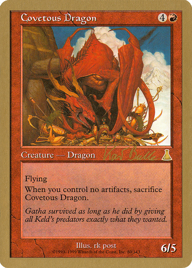 Covetous Dragon (Kai Budde) [World Championship Decks 1999] | Deep Dive Games St. Marys