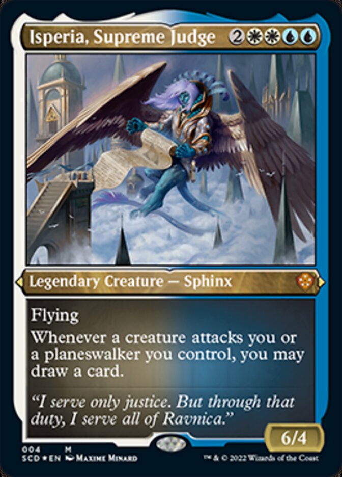 Isperia, Supreme Judge (Foil Etched) [Starter Commander Decks] | Deep Dive Games St. Marys