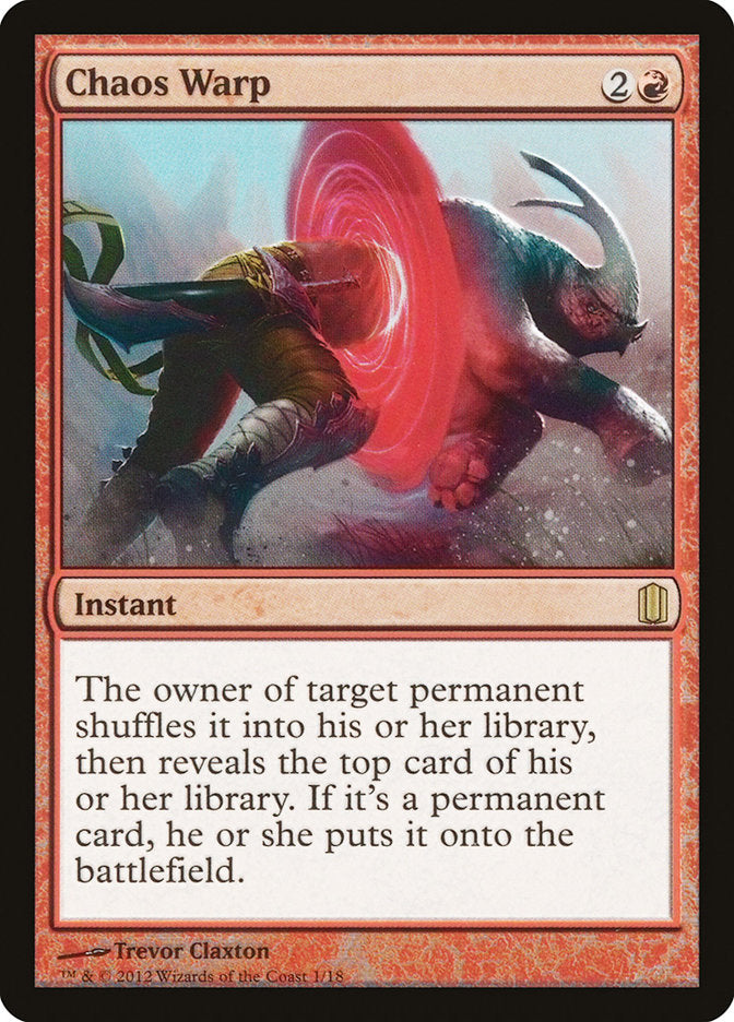 Chaos Warp [Commander's Arsenal] | Deep Dive Games St. Marys