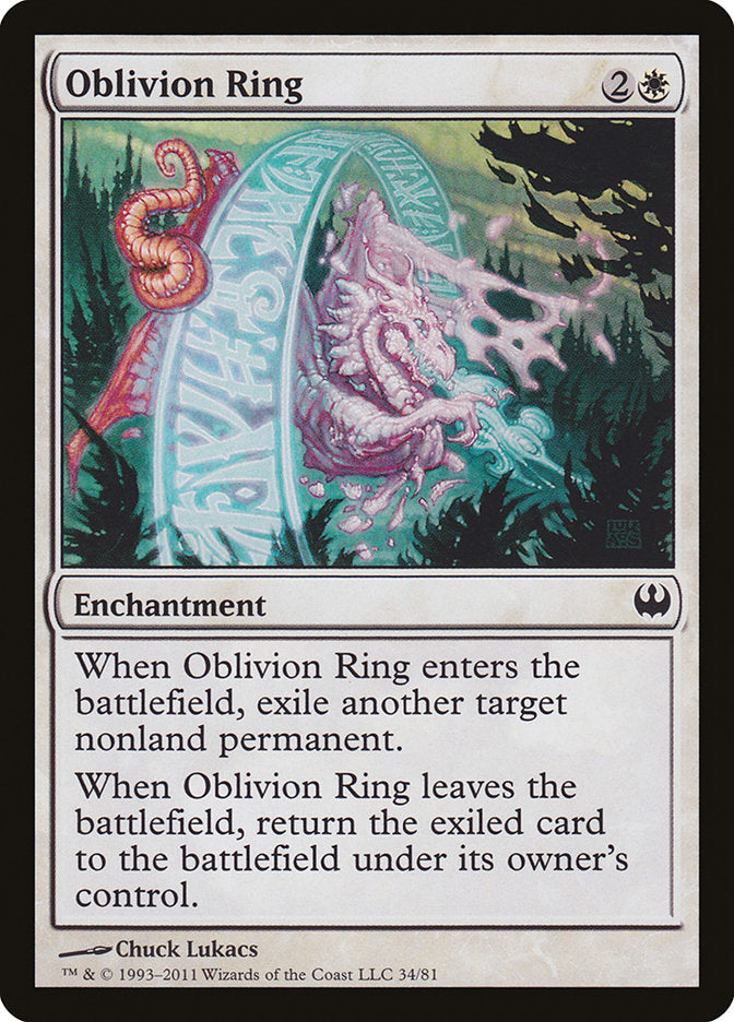 Oblivion Ring [Duel Decks: Knights vs. Dragons] | Deep Dive Games St. Marys
