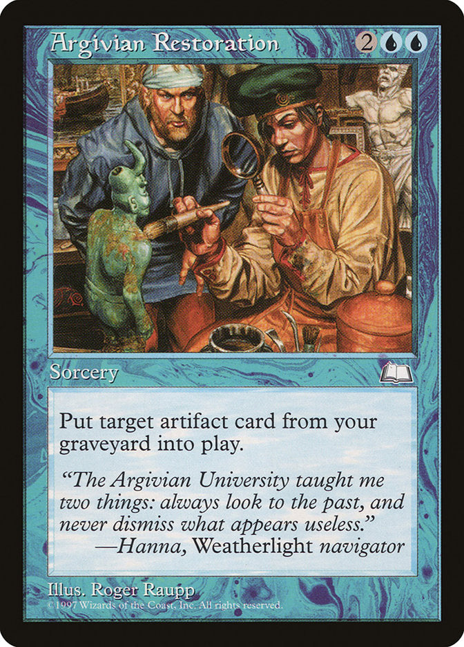 Argivian Restoration [Weatherlight] | Deep Dive Games St. Marys