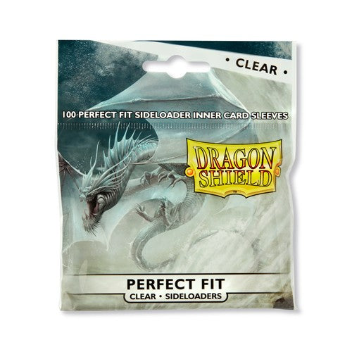 Dragon Shield 100ct Bag Perfect Fit Side Load Inner Sleeves Clear | Deep Dive Games St. Marys