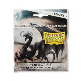Dragon Shield 100ct Bag Perfect Fit Side Load Inner Sleeves Smoke | Deep Dive Games St. Marys