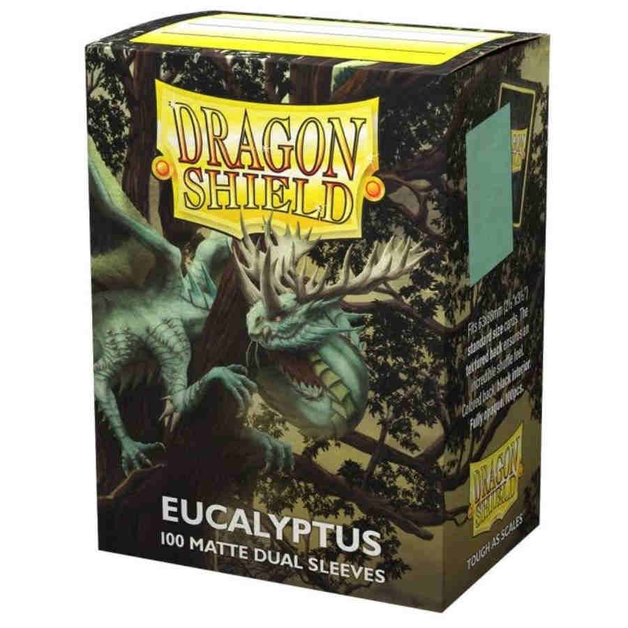 Dragon Shield 100ct Box Deck Duel Sleeve Protector Matte Eucalyptus | Deep Dive Games St. Marys