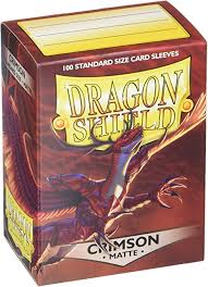 Dragon Shield 100ct Box Deck Protector Matte Crimson | Deep Dive Games St. Marys