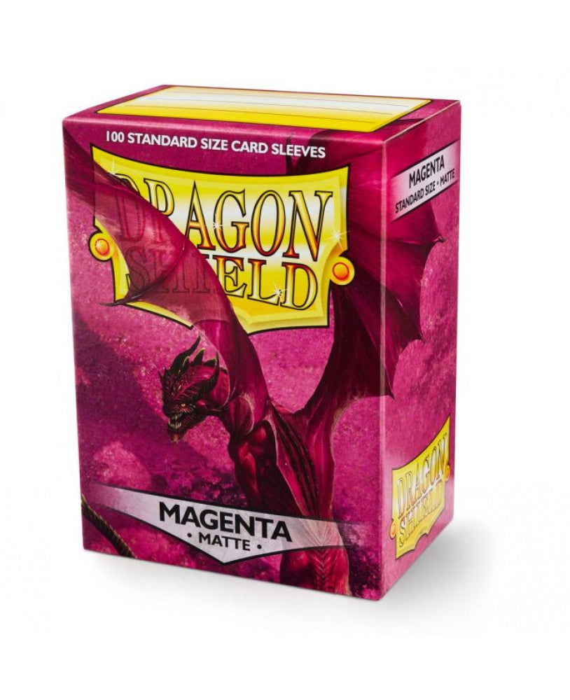 Dragon Shield 100ct Box Deck Protector Matte Magenta | Deep Dive Games St. Marys