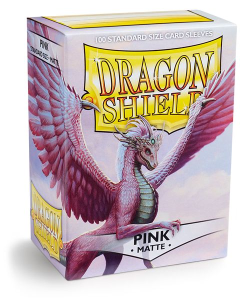 Dragon Shield 100ct Box Deck Protector Matte Pink | Deep Dive Games St. Marys