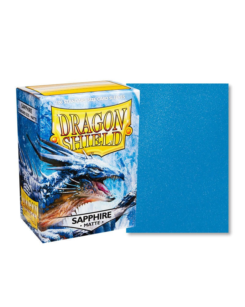 Dragon Shield 100ct Box Deck Protector Matte Sapphire | Deep Dive Games St. Marys