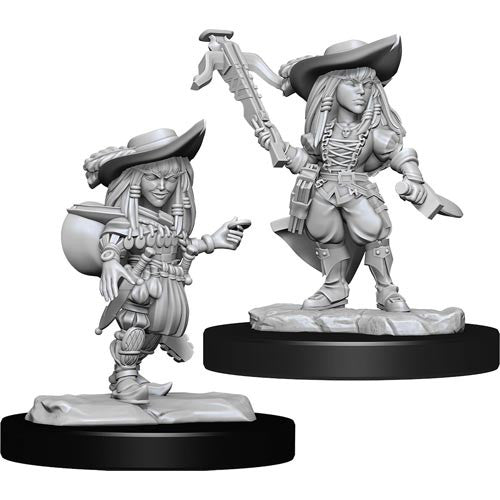 Pathfinder Battles Deep Cuts Unpainted Minis: W15 Female Gnome Bard | Deep Dive Games St. Marys