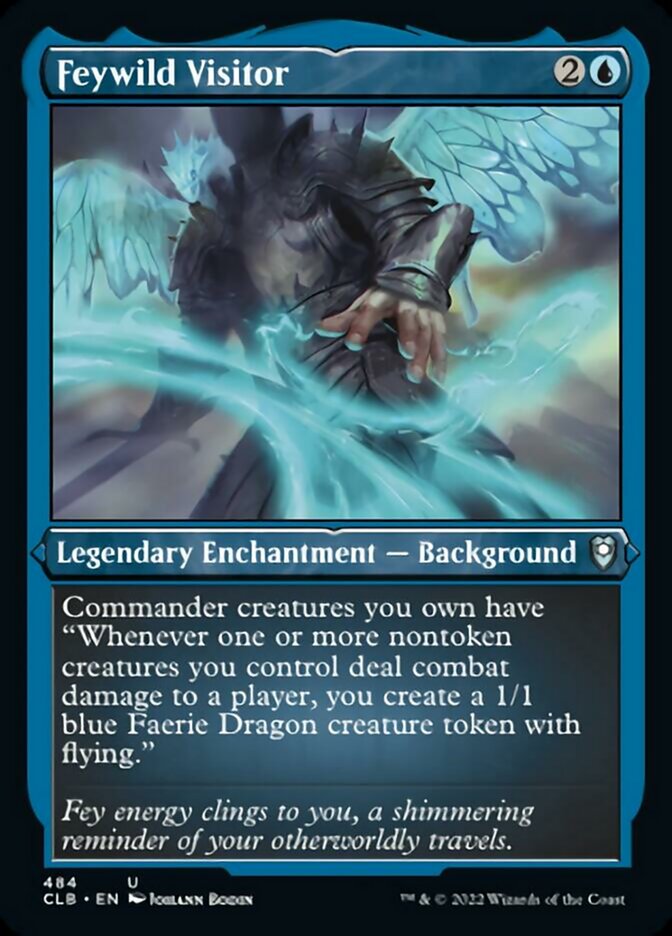 Feywild Visitor (Foil Etched) [Commander Legends: Battle for Baldur's Gate] | Deep Dive Games St. Marys