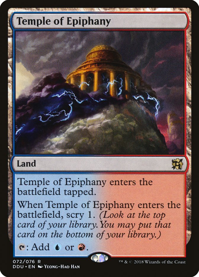 Temple of Epiphany [Duel Decks: Elves vs. Inventors] | Deep Dive Games St. Marys