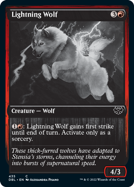 Lightning Wolf [Innistrad: Double Feature] | Deep Dive Games St. Marys