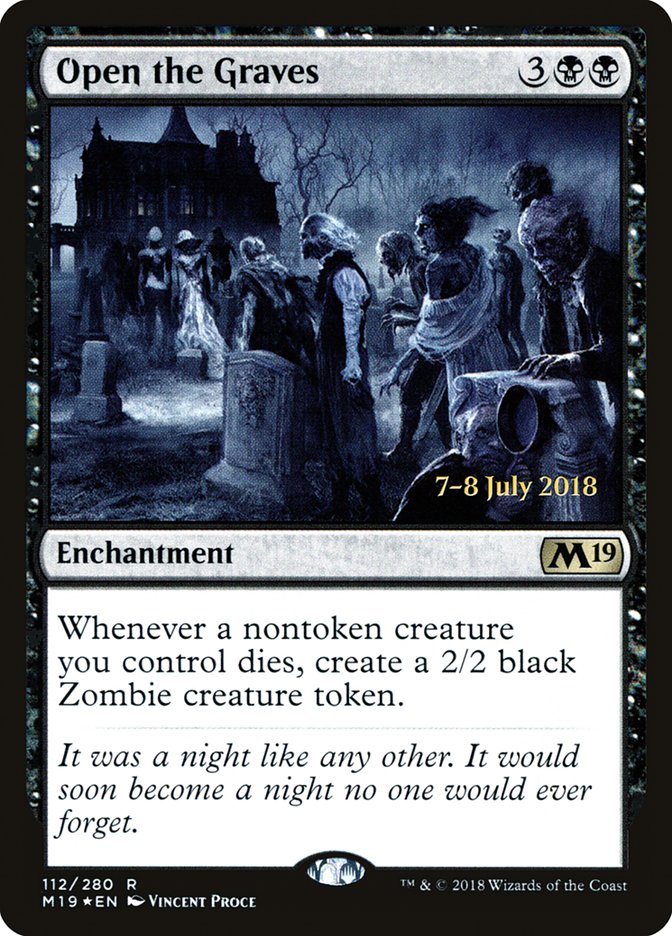 Open the Graves [Core Set 2019 Prerelease Promos] | Deep Dive Games St. Marys