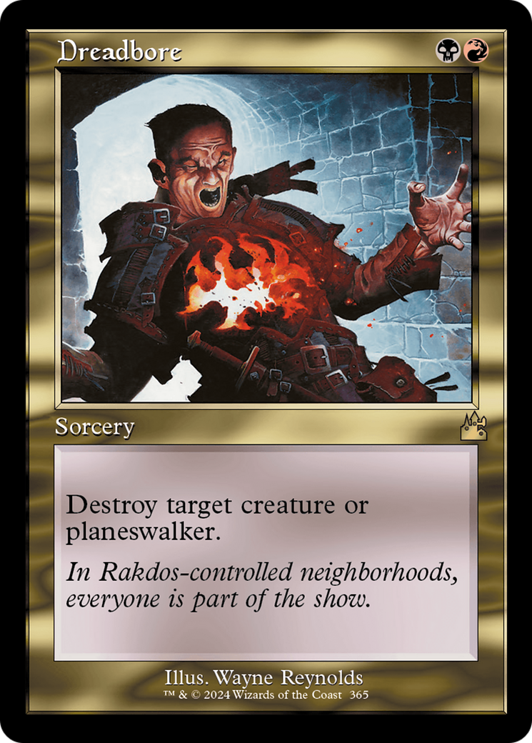 Dreadbore (Retro Frame) [Ravnica Remastered] | Deep Dive Games St. Marys