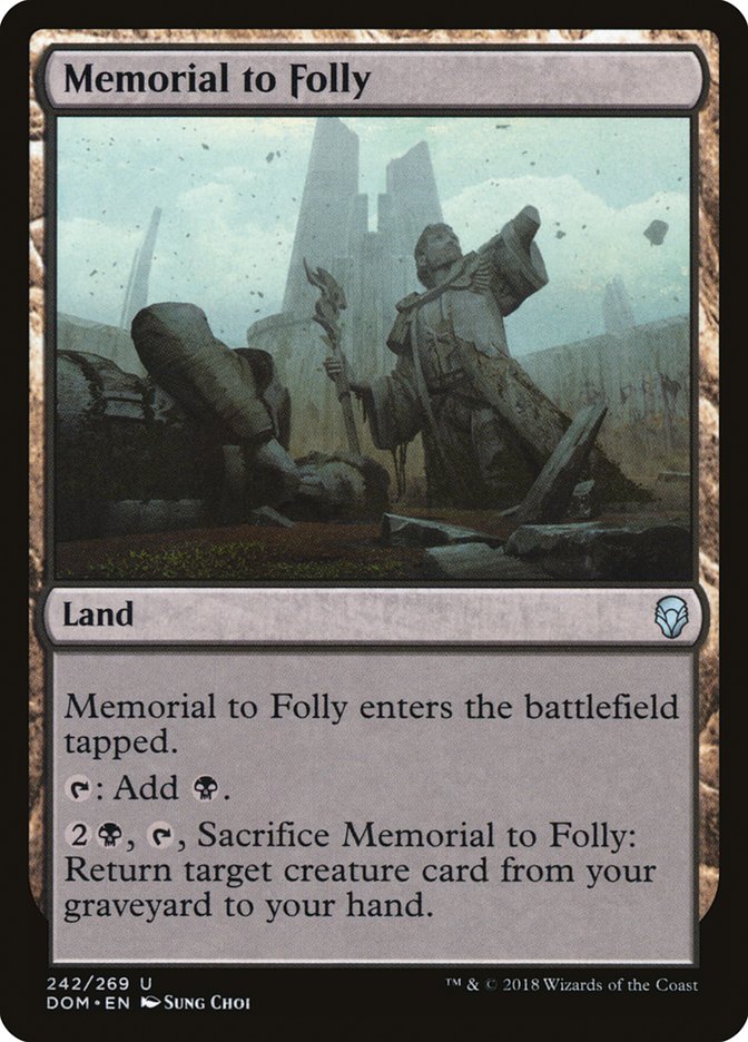 Memorial to Folly [Dominaria] | Deep Dive Games St. Marys