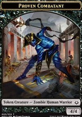 Proven Combatant // Zombie Double-Sided Token [Hour of Devastation Tokens] | Deep Dive Games St. Marys