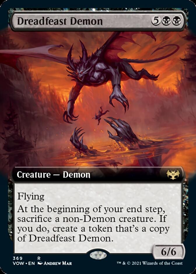 Dreadfeast Demon (Extended Art) [Innistrad: Crimson Vow] | Deep Dive Games St. Marys