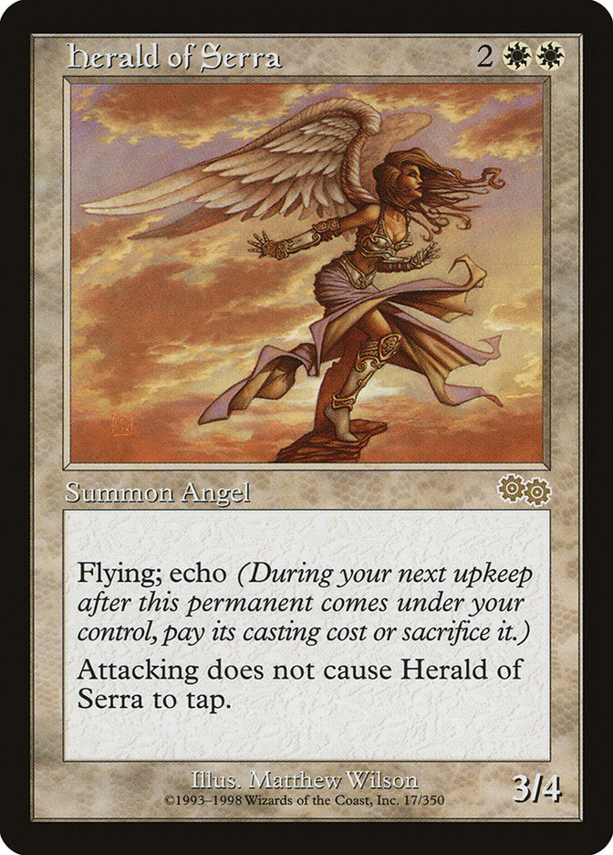 Herald of Serra [Urza's Saga] | Deep Dive Games St. Marys