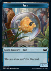 Fish // Wizard Double-Sided Token [Streets of New Capenna Tokens] | Deep Dive Games St. Marys