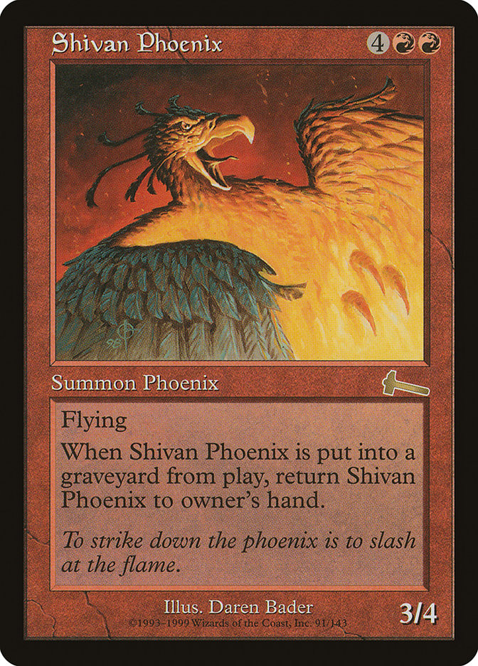 Shivan Phoenix [Urza's Legacy] | Deep Dive Games St. Marys