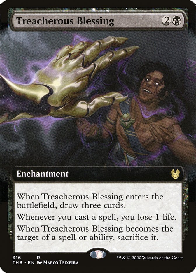 Treacherous Blessing (Extended Art) [Theros Beyond Death] | Deep Dive Games St. Marys