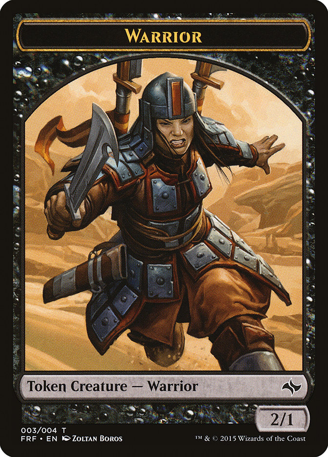 Warrior Token [Fate Reforged Tokens] | Deep Dive Games St. Marys