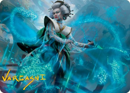 Bearer of Memory Art Card (Gold-Stamped Signature) [Kamigawa: Neon Dynasty Art Series] | Deep Dive Games St. Marys
