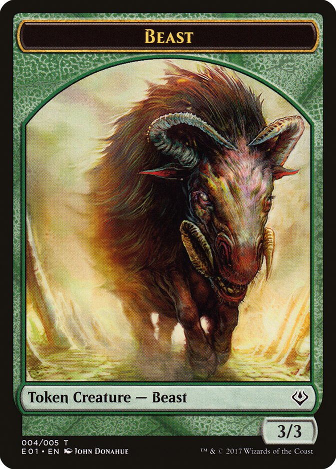 Beast (004) // Soldier Double-Sided Token [Archenemy: Nicol Bolas Tokens] | Deep Dive Games St. Marys