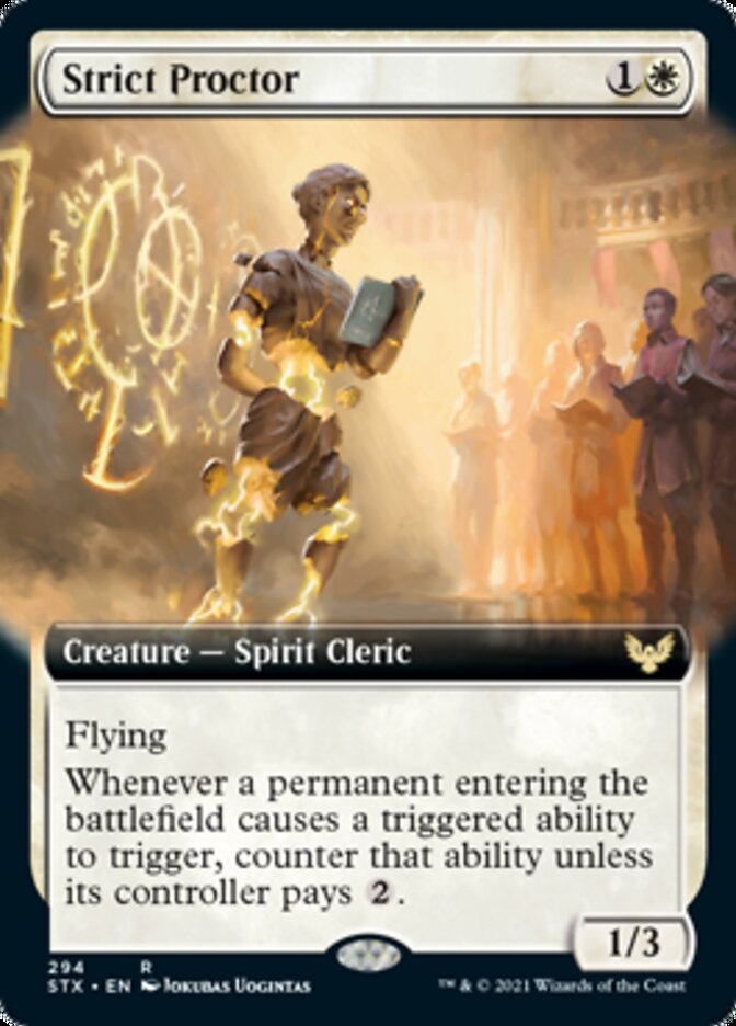 Strict Proctor (Extended Art) [Strixhaven: School of Mages] | Deep Dive Games St. Marys