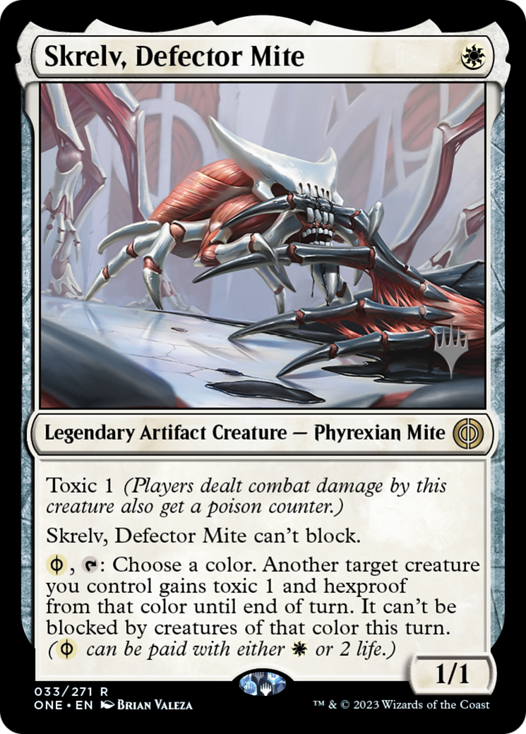 Skrelv, Defector Mite (Promo Pack) [Phyrexia: All Will Be One Promos] | Deep Dive Games St. Marys