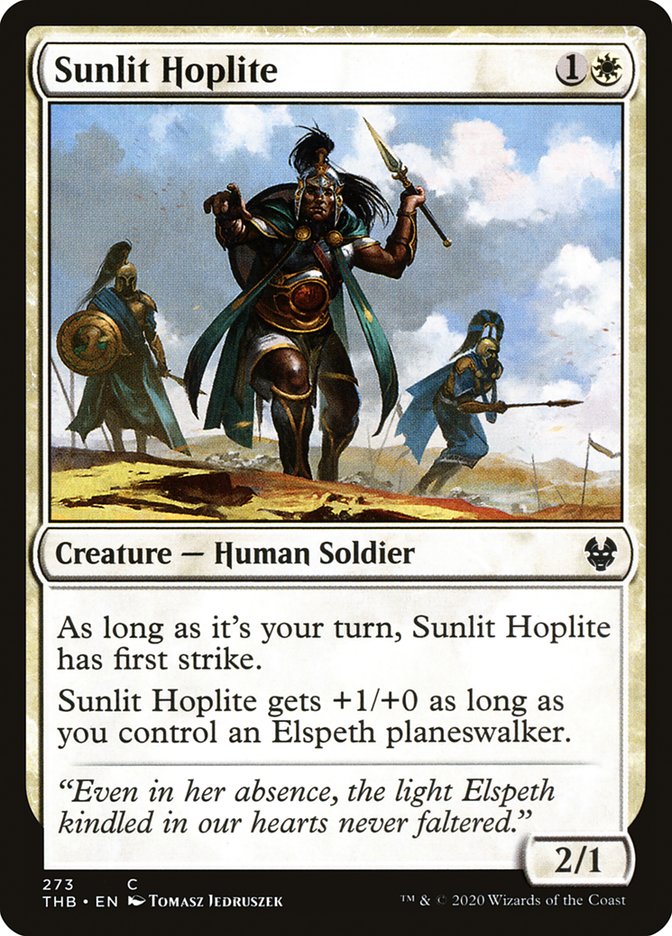 Sunlit Hoplite [Theros Beyond Death] | Deep Dive Games St. Marys