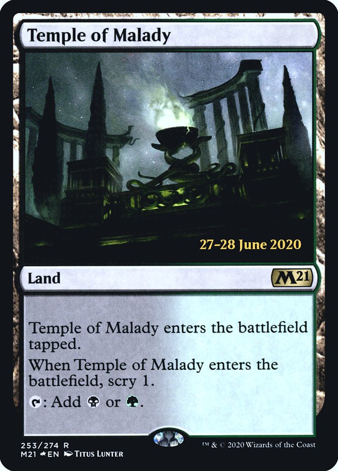 Temple of Malady [Core Set 2021 Prerelease Promos] | Deep Dive Games St. Marys