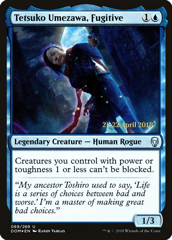 Tetsuko Umezawa, Fugitive [Dominaria Prerelease Promos] | Deep Dive Games St. Marys