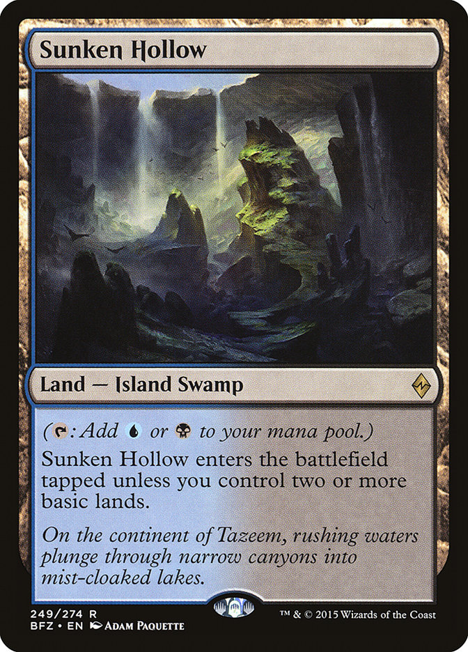 Sunken Hollow [Battle for Zendikar] | Deep Dive Games St. Marys