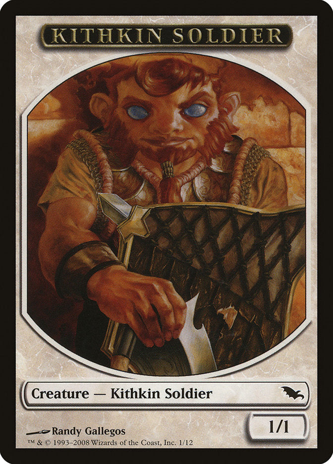 Kithkin Soldier Token [Shadowmoor Tokens] | Deep Dive Games St. Marys