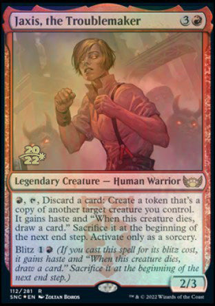 Jaxis, the Troublemaker [Streets of New Capenna Prerelease Promos] | Deep Dive Games St. Marys