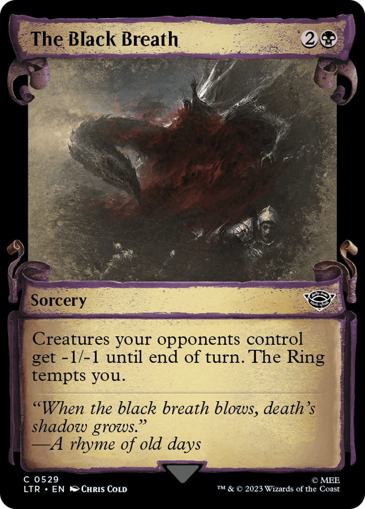 The Black Breath [The Lord of the Rings: Tales of Middle-Earth Showcase Scrolls] | Deep Dive Games St. Marys