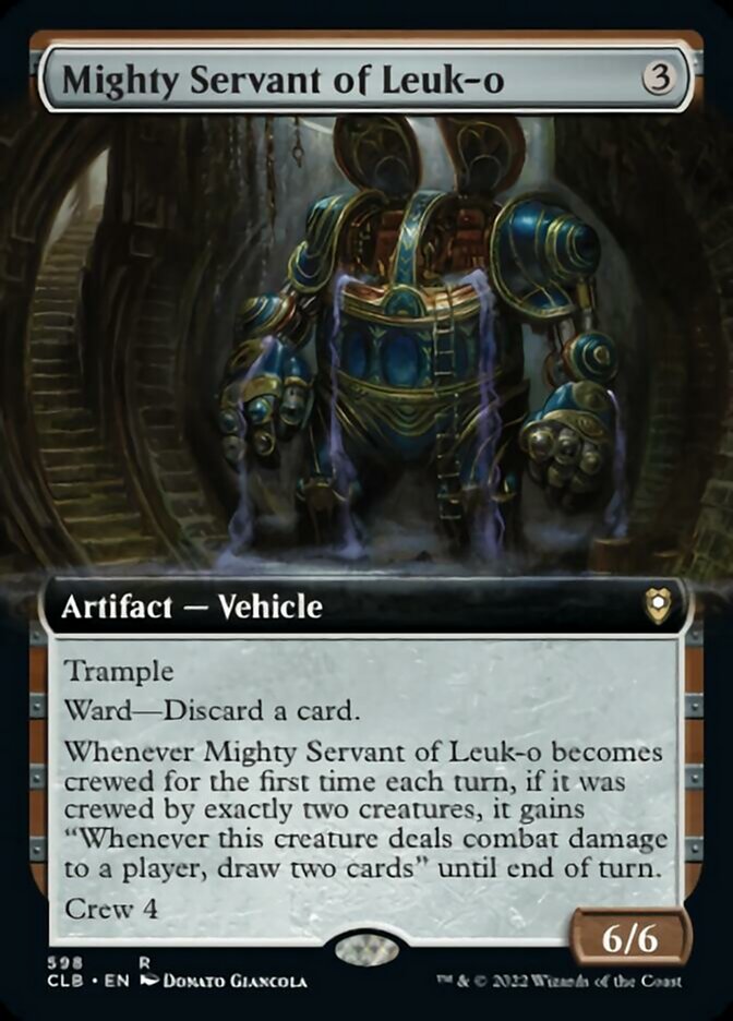 Mighty Servant of Leuk-o (Extended Art) [Commander Legends: Battle for Baldur's Gate] | Deep Dive Games St. Marys