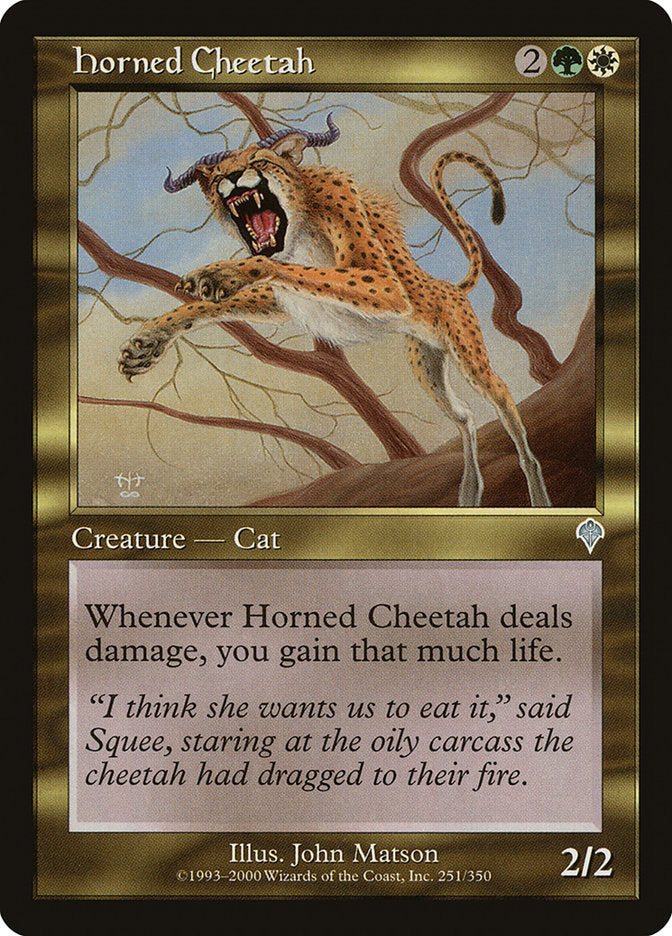 Horned Cheetah [Invasion] | Deep Dive Games St. Marys